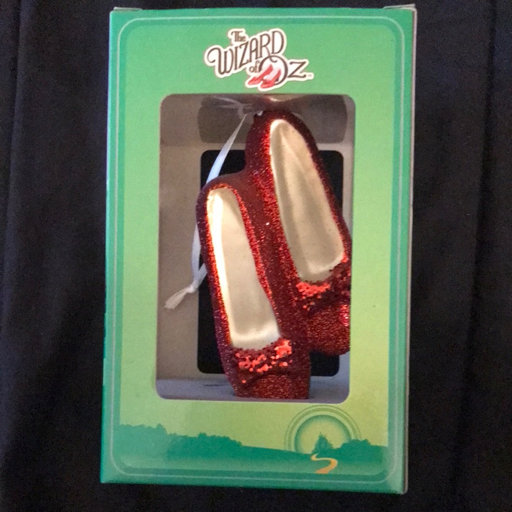 Wizard of Oz Ruby Red Slippers Christmas Tree Ornament